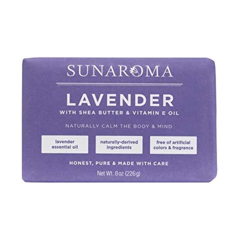 Sunaroma Lavender W/Shea Butter & Vitamin E Oil Soap (Pack of 1) Cover