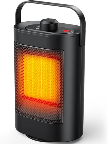 Calefactor Electrico Silencioso, 1500W PTC Radiadores Bajo Consum...