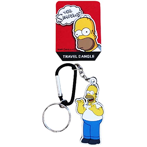 Primark Limited - Unisexe Porte-clés Homer Simpson avec mousqueton - Licence officielle Simpsons Homer