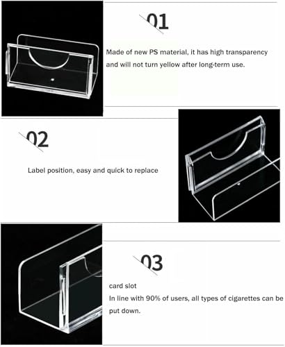 Affichage des cigarettes propre et imperméable pour éviter les étiquettes abîmées
