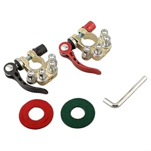 Easybymall Schnellverschluss-Batterieklemmen Set JN3R01
