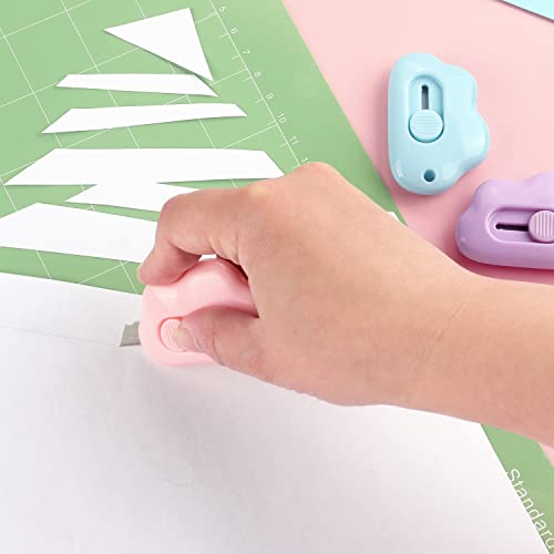 Tamaki Box Cutter Letter Opener Envelope Slitter Utility Retractable Art Knives, Package Opener Envelope Mail Letter Box Cloud Shaped Carton Portable Cutter with Key Chain Hole - Thumbnail 6