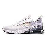 ONEMIX Herren Damen Laufschuhe Air Sportschuhe Straßenlaufschuhe Sneaker für Herren Damen Weiß 1521 BQH 46