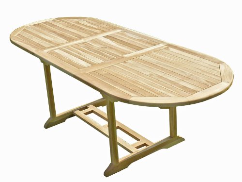 Confort & Loisirs Table de Jardin en Teck MAHUI 8/10 Places Cover