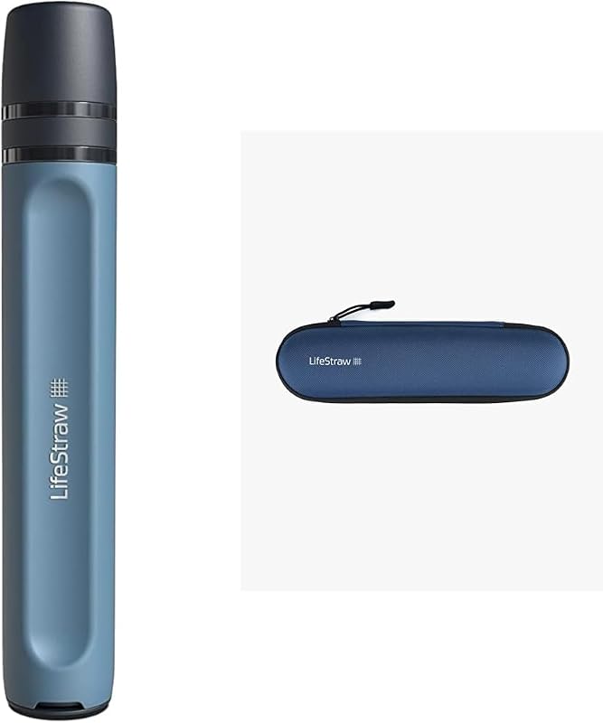 Filtro de agua personal Peak Series para senderismo, camping, viajes y preparación para emergencias, 1 paquete y estuche de transporte oficial para pajita de filtro de agua