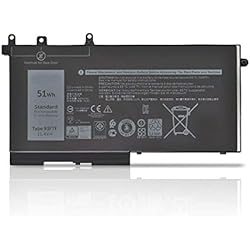 Bateria Para Dell Latitude 93FTF D4CMT GJKNX 3DDDG DJWGP DV9NT FPT1C GD1JP 83XPC Reemplazo de la batería del portátil para DELL Precision 15 3520 3530 Latitude 5280 5288 E5480 E5580 E5490 E5590 5491 5591 Series(11.4V 51Wh)