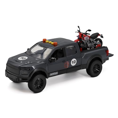 Tachan Heroes de Ciudad-Camioneta con Moto de Carreras (CPA Toy Group 757T00890)