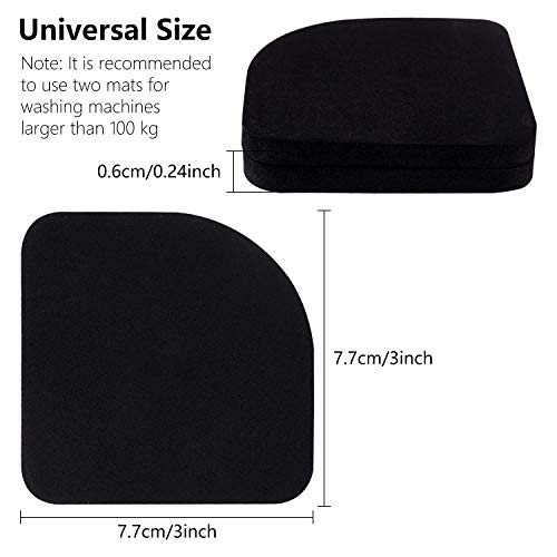 FEPITO 12PCS Shock Absorbing Washer Pads Rubber Mats Universal Silent Feet Anti-Vibration Pads for Washer Dryer Refrigerator Treadmill - Image 2