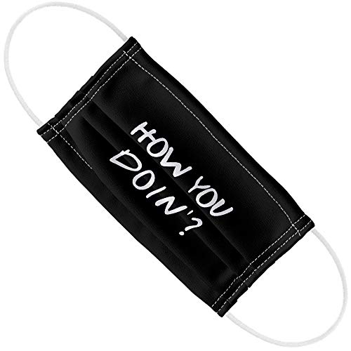 Popfunk Friends How You Doin'? 1-Ply Reusable Face Mask Covering with Adjustable Nose Wire, Unisex