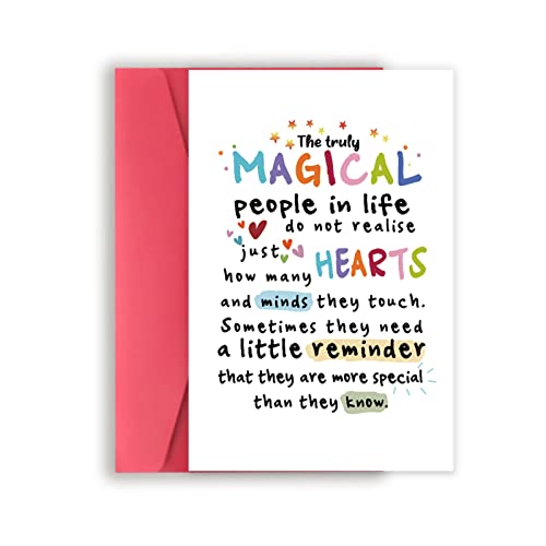 Bennloos VVO-024-BH Colours Positivity Card, Thank You Friendship Card Gifts cover