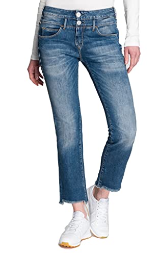 Herrlicher Damen Jeans Baby Cropped Größe 27 Blau (blau)