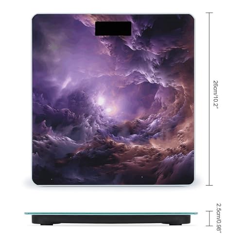 Báscula digital baño color púrpura galaxy 400 lb miniatura 2