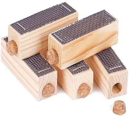 5PCS Wooden Queen Bee Cages for Beekeeping | Bee Queen Marking and Isolation Cage | Queen Rearing Kit and Honey Harvesting Equipment