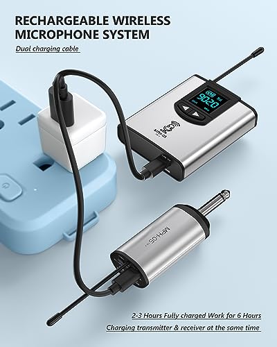 Image of Wireless Microphone System for PA Speaker, Camera, Recording, Teaching