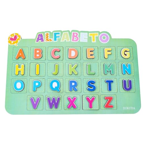 Alfabeto Didático Aprenda Brincando Madeira