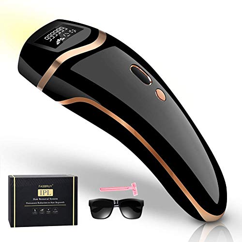 Huieter IPL Hair Removal Permanent Painless Laser Hair Remover Device for Women and Man Upgrade to 999,998 Flashes for Facial Legs, Arms, Armpits, Body, at-Home Use (Black) 