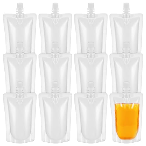 50 bolsas de plástico para bebidas frías y calientes, 100 ml