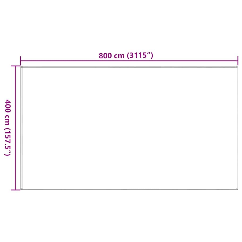 vidaXL Wykładzina do namiotu, 400x800 cm, antracytowa, HDPE