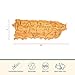 Totally Bamboo Destination Puerto Rico Cutting Board, Charcuterie & Serving Board | Laser Engraved Bamboo Map with Hang Tie for Wall Art | Puerto Rican Kitchen Gift & Decor