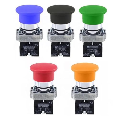 Bouton champignon XB2-BC31 vert pour commande par impulsion réactive