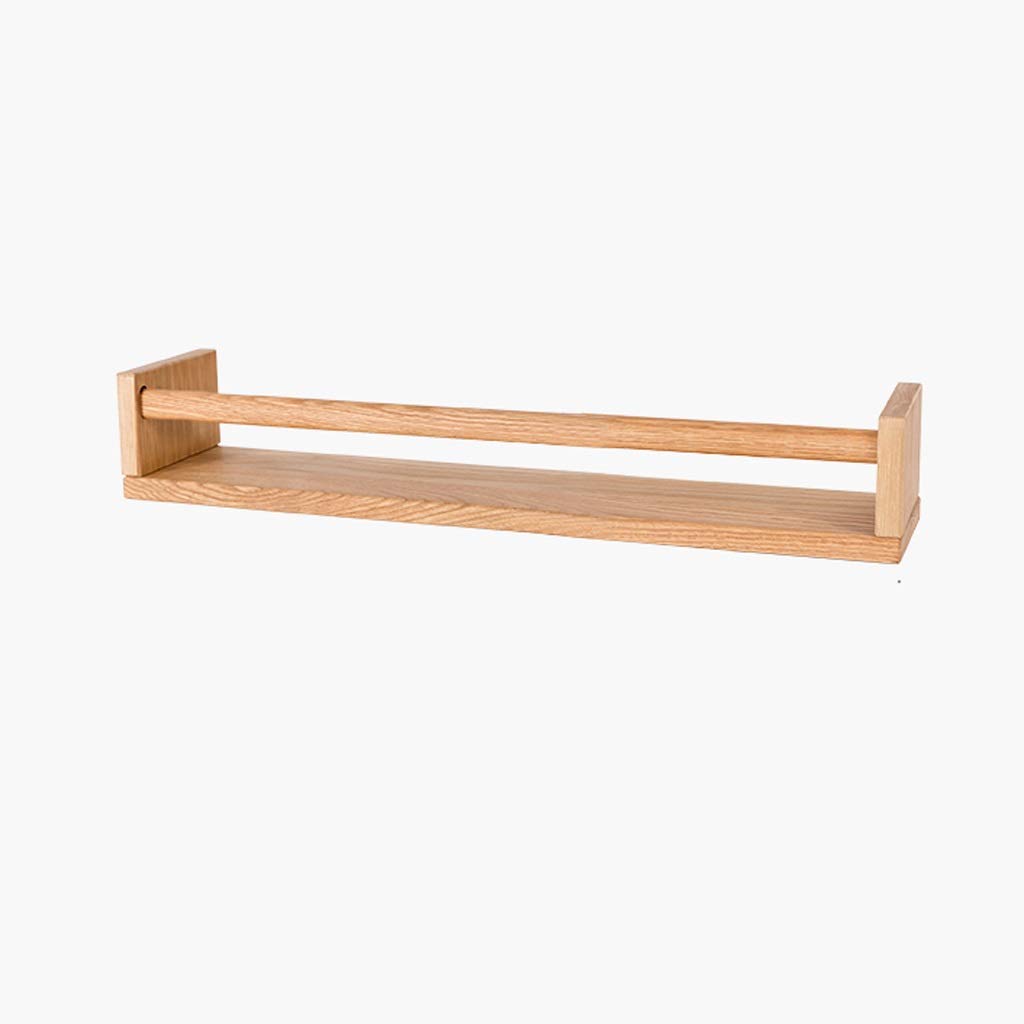 Bloc de bois de chêne massif premium, étagère flottante haut de gamme 40cm