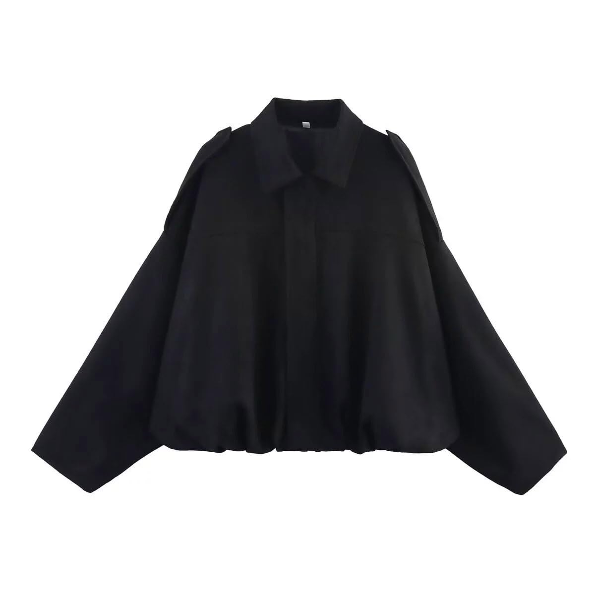 IBAKOM Femmes Faux Suede Bomber Veste Manteau d'hiver Manches Longues Veste Varsity Vêtements de Rue Casual Outwear