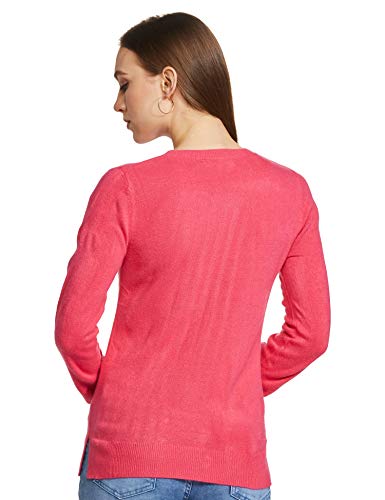 Image of Marks & Spencer Acrylic Women's Round Neck Sweater