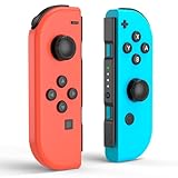 Switch Controller for Switch, Replacement Switch Controllers Left and Right Wireless Switch Controllers Support Sports Dual Vibration/Wake-up/Motion Control