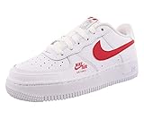Nike Air Force 1 LV8 GS Boys Shoes Size 4, Color: White/University Red