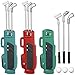 3 Sets Miniature Dollhouse Accessories Sports Miniature Golf Clubs Mini Golf Club Model Toys for 1:12 Scale Dollhouse Decorations, Red Blue Green
