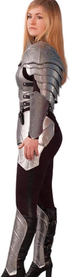 Medieval Full Armor Suit For Female Medieval Knight Fantasy Costume Steel Suit Armor, Lady Cuirass Costume Armor Suit, 18 Gauge Steel Female LARP Crusader Armour Suit Halloween.Gift Item