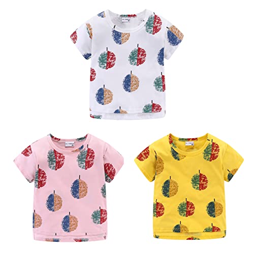 Image of Mud Kingdom Boys Girls T-Shirts Cotton Cute Cartoon Graphic Tees for Kids 2-8 Years