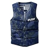 Mens Neoprene Wakesurf Impact Vest, Designed for Wake Surf and Skimboard, Great for Boating Rafting Surfing All Other Watersports Activities,L