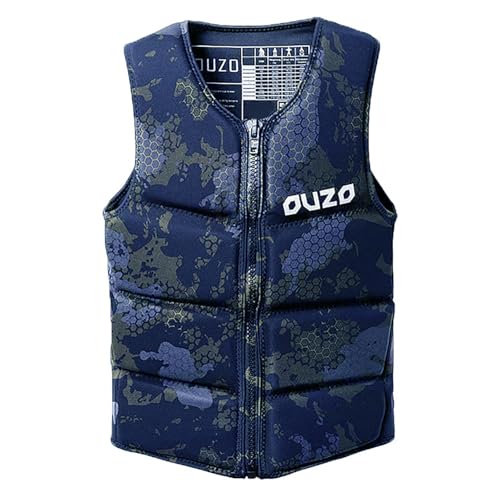 Mens Neoprene Wakesurf Impact Vest, Designed for Wake Surf and Skimboard, Great for Boating Rafting Surfing All Other Watersports Activities,L