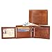 Produktbild ALMADIH ® Portemonnaie querformat edles Rindsleder Münzfach mit Geschenkbox (P1Q BT-V) Herren Börse Unisex Geldbörse Geldbeutel Portmonee Brieftasche Herrenbörse Cognac Vintage (P1Q Braun Tan)