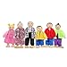 HEALLILY 6 unids madera casa de muñecas familia conjunto 6 personas asiática muñeca familia conjunto mini figuras de madera juego imaginativo juguetes Navidad Goody bolsa de relleno
