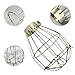 POPETPOP 6Pcs Vintage Metal Light Bulb Cage Guard Industrial Lamp Covers Hanging Protective Cage Lights for Home Bar Cafe Decor 5.51X3.93X3.93 Inch