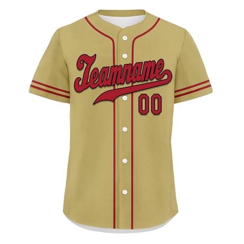 Camiseta personalizada de béisbol transpirable, camisetas deportivas con botones para equipo y fans de sóftbol miniatura 3