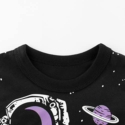 Toddler Kids Astronaut Starry Sky Print Long Sleeve Sweatshirt Crew Neck T Shirts Tops Clothes for Baby Boys Girls4