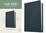 NLT Thinline Reference Bible, Filament Enabled Edition (Red Letter, Genuine Leather, Blue): New Living Translation, Navy Blue Genuine Leather, Thinline Reference Letter