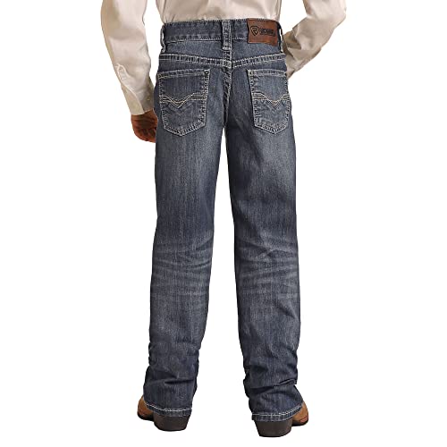 Rock & Roll Western Denim Jeans Boys Bootcut Dark Vintage BB_34822