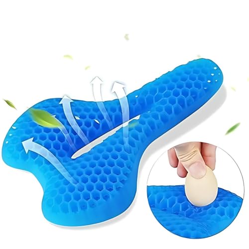 Capa Selim Bike Gel de Silicone Colmeia. Almofada de Silicone Anatômica para Banco de Bicicleta e Sp