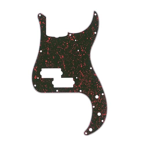 Plaque '62 Precision Bass 13 trous tortoise shell pour remplacer un pickguard usé