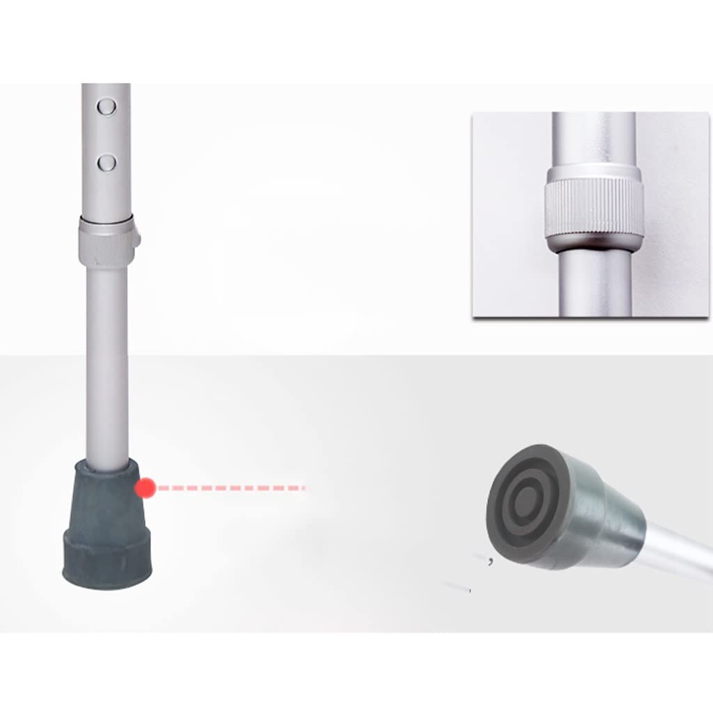 Muletas Brazo Muletas De Codo Portátiles Muletas De Aleación De Aluminio Muletas De Axilas Retráctiles Livianas Antideslizantes Rehabilitación De Fracturas Muleta Auxiliar Anhelan
