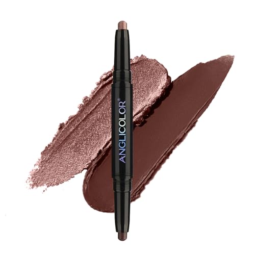 ALIIP Sombra De Ojos En Barra, Sombras de Ojos en Crema, Lápiz de Sombra de Ojos, Long Lasting Eyeshadow Stick, Lápiz de Maquillaje para Ojo, Diseño de Doble Cabezal con Mate y Perlado (#03-1 Pieza)