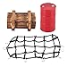 1/10 Scale RC Crawler Car, Realistic Oil Drum Set Wooden Box Luggage Net Decor, Remote Control Off Road Vehicle for Hobbyists Collectors Outdoor Enthusiasts Gift Giving