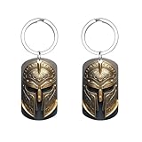 QMKFWT Spartan Helmet Metal Keychains Metal Blanks Keychain Ring Clip Holder Organizer for Home Car Keys Key Finder Women Men Gifts