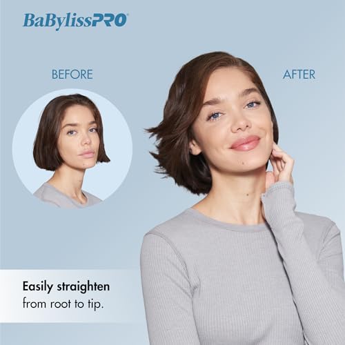 Image of BabylissPRO Nano Titanium Specialty Ionic Hair Straightener, Professional Flat Iron For All Hair Types