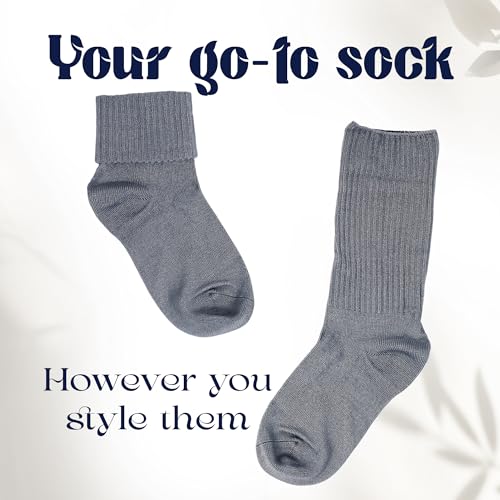 Image of Silky Toes Womens Soft Rayon from Bamboo Socks | 3-6 Pairs Breathable Seamless Toe Crew Socks | Casual Dress Womans Socks