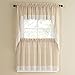 Brylanehome Salem Tier Curtain (French Vanilla,60" W 24" L)